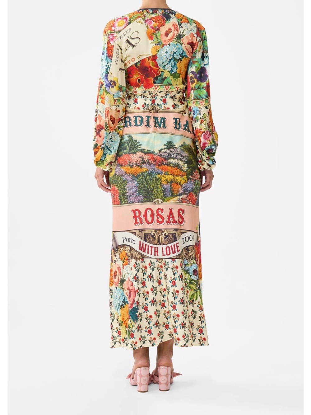 Camila Aromatic Amor Floral Printed Tie-Front Maxi Dress - Picture 6 of 8
